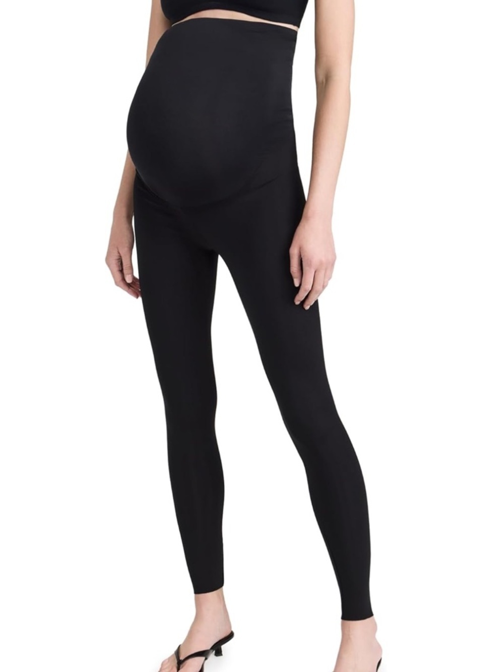Commando Black Maternity High-Waist Leggings